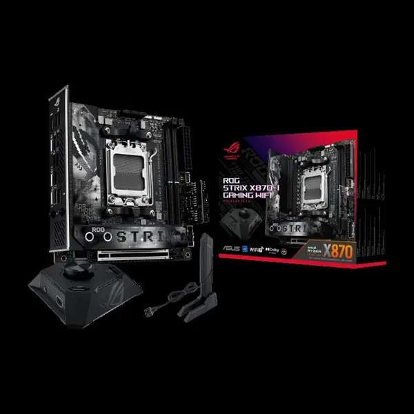 Asus Rog Strıx X870-I Gamıng Wıfı Am5 Ddr5 Ses Glan Hdmı/Usb Sata3 Usb3.2 Mıtx