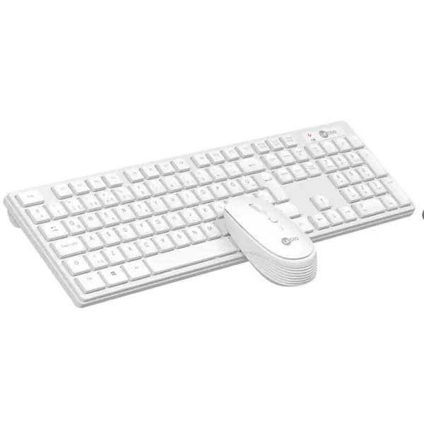LECOO KM2001 KABLOSUZ KLAVYE MOUSE SET BEYAZ